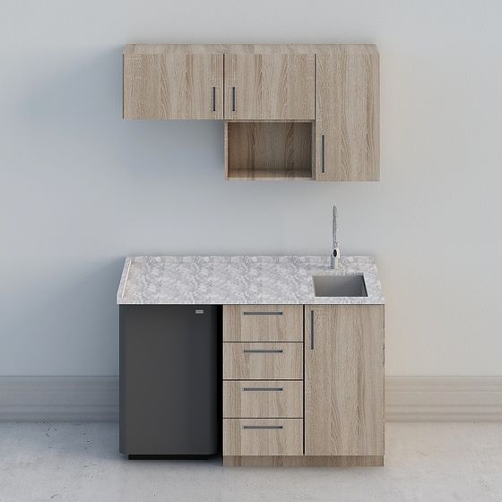 Urban Kitchen 3D model for Modern Design