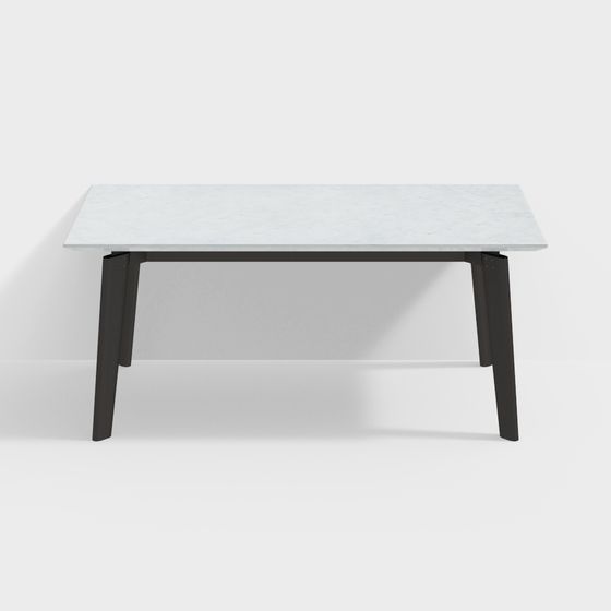 Urban Dining Table 3D model for Modern Spaces