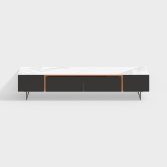 Modern Minimalist TV Cabinet 3D model