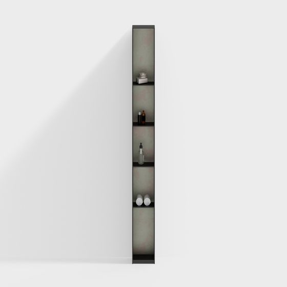 Functional Niche Wall Bookshelf 3D Model