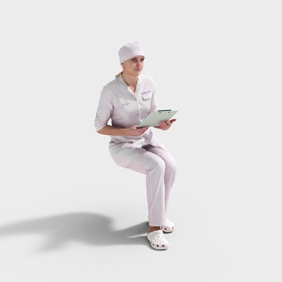 Nurse Character 3D Model for Healthcare Design
