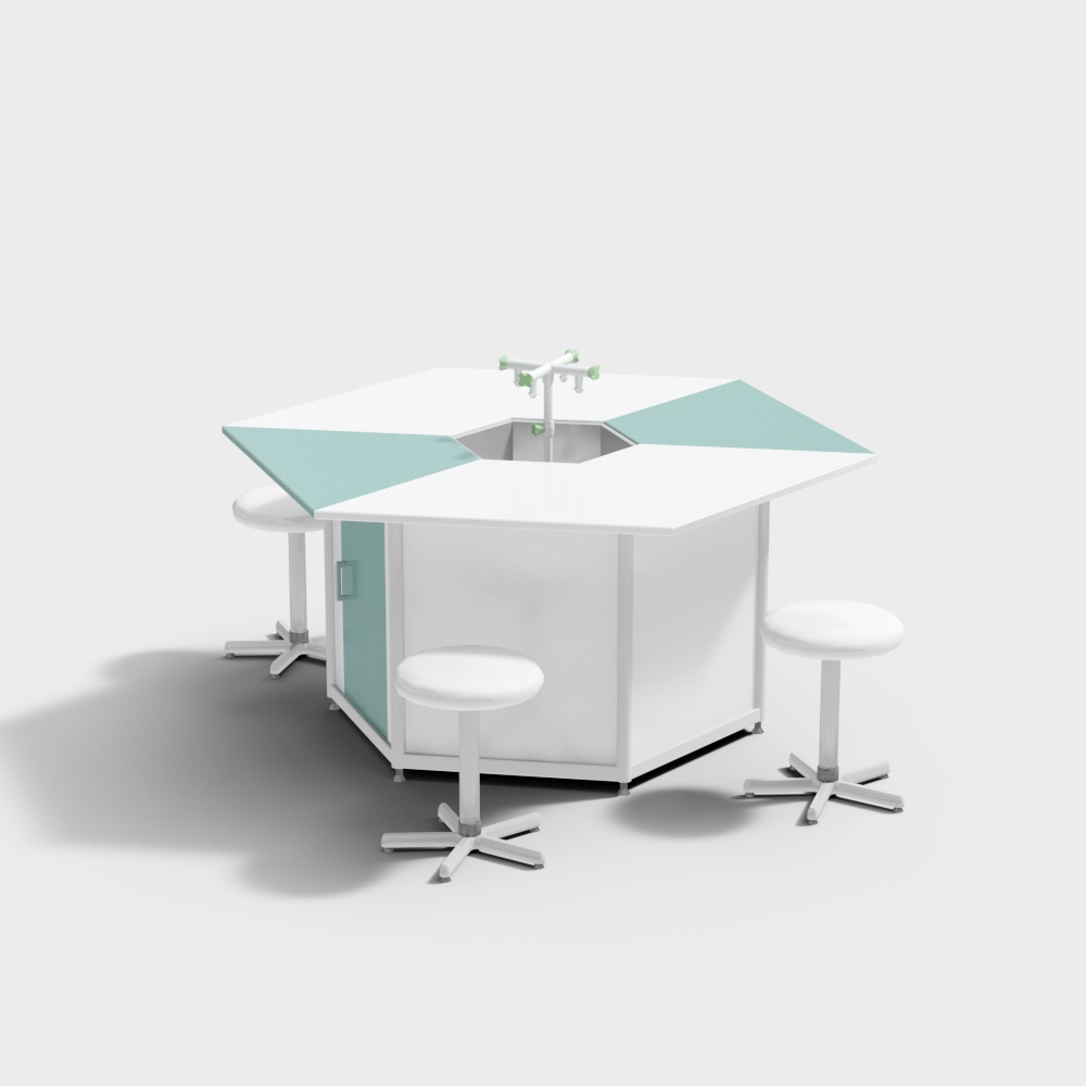 Laboratory table and chair combination