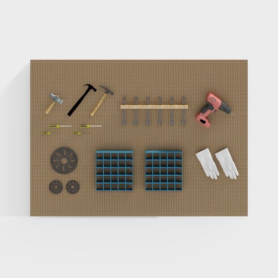 Stylish Low Poly Workbench 3D model for Creative Use