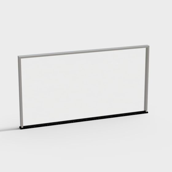 Minimalist Whiteboard 3D model