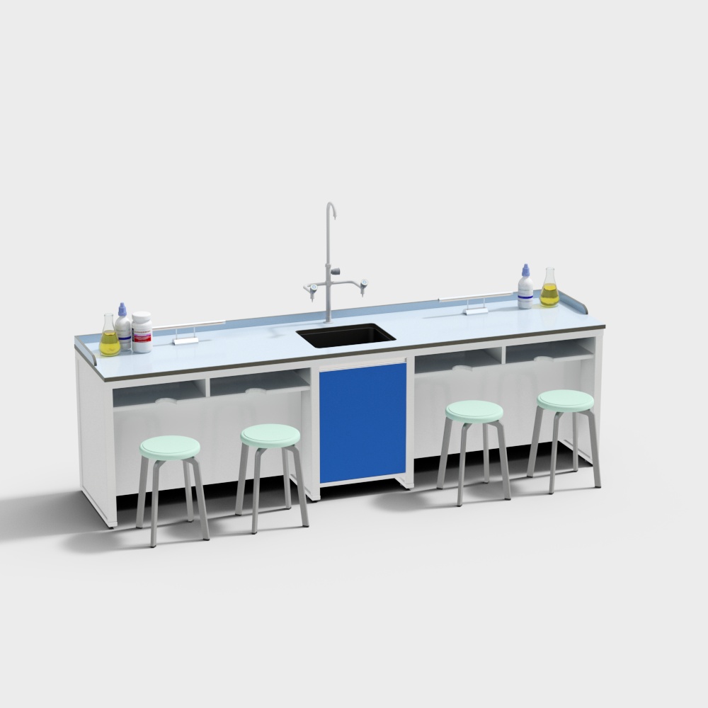 Laboratory table and chair combination