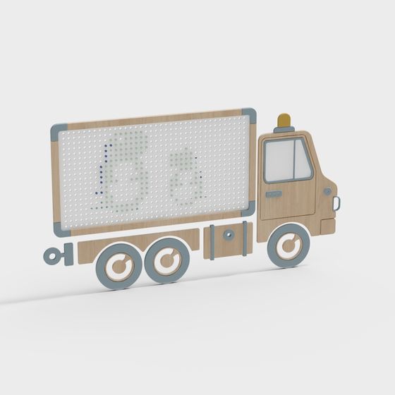 Fun and Whimsical 3D Truck Model