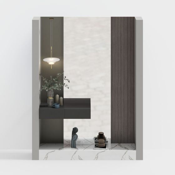 Stylish Minimalist Interior 3D Model for Creative Projects