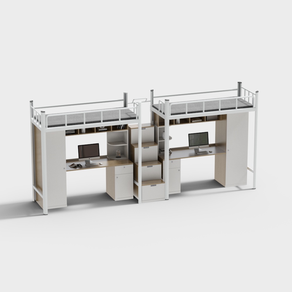 เตียงสองชั้นในหอพัก