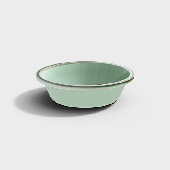 Rustic Green Bowl 3D model
