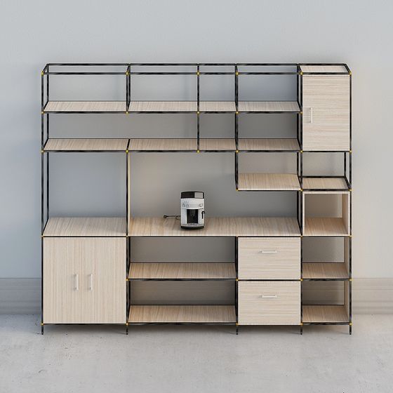 Modular Bookshelf 3D model