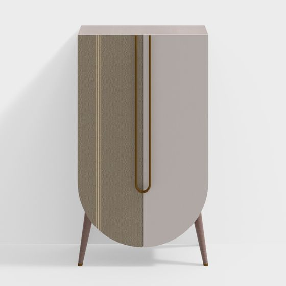 Stylish Storage Cabinet 3D model for Modern Spaces
