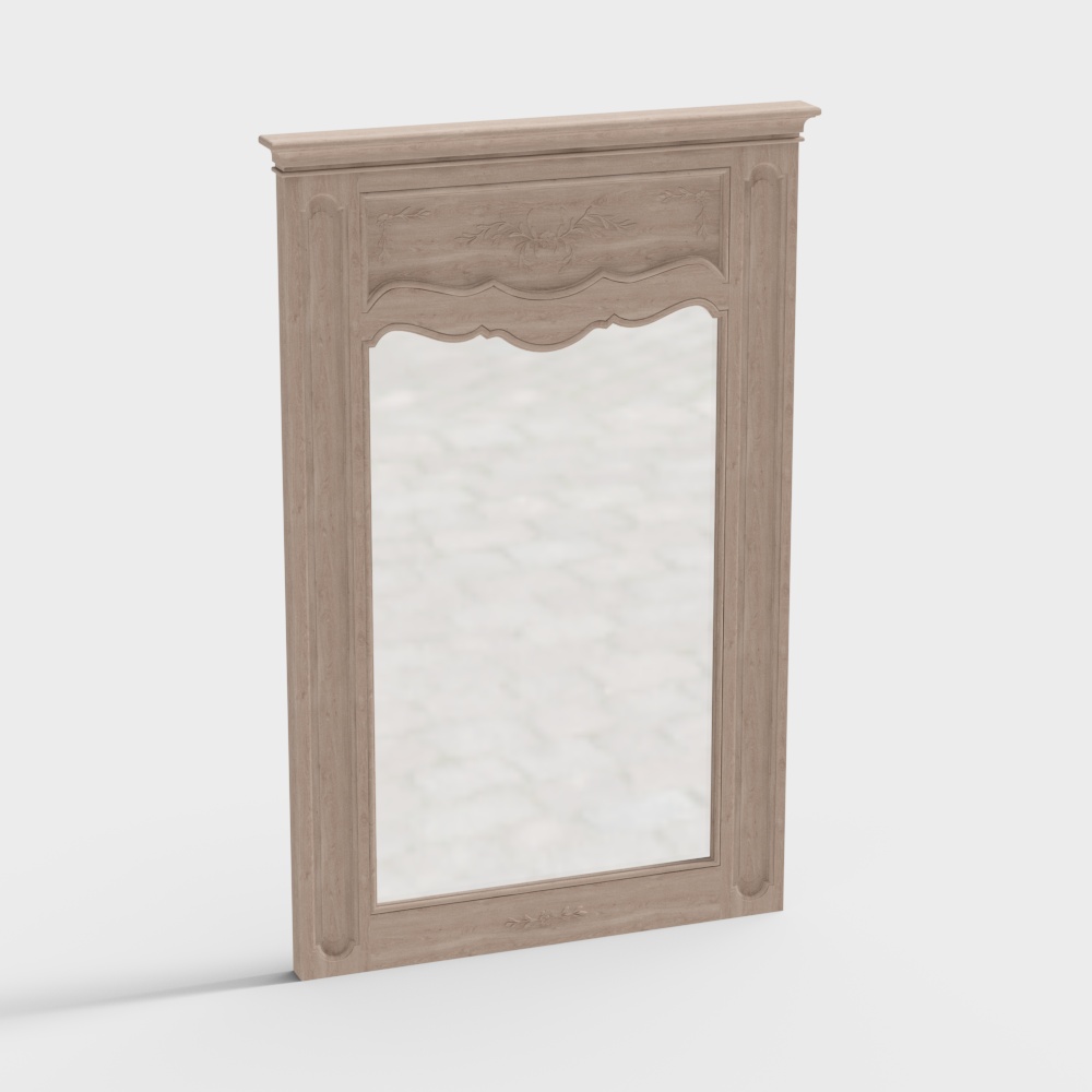 Vintage Mirror Frame 3D model