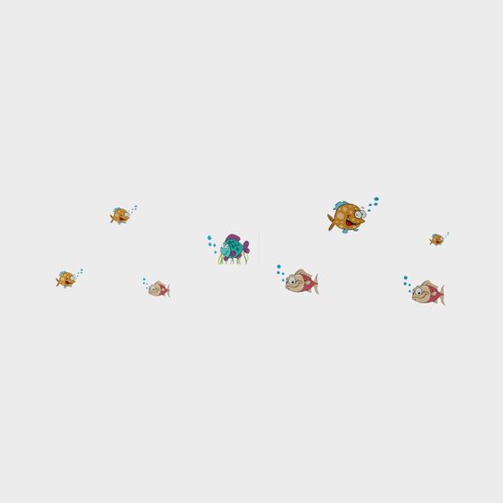 Colorful Underwater Fish 3D model for Creative Projects