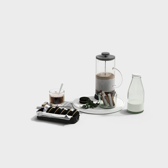 Coffee Time 3D model with Modern Minimalist Design