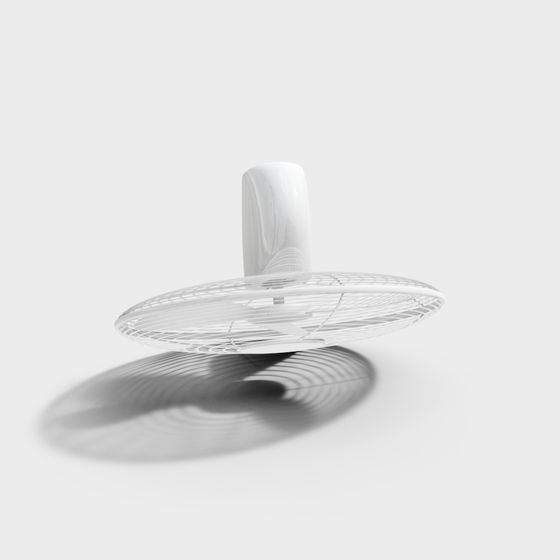 Suspended Gyroscope Low-Poly 3D model