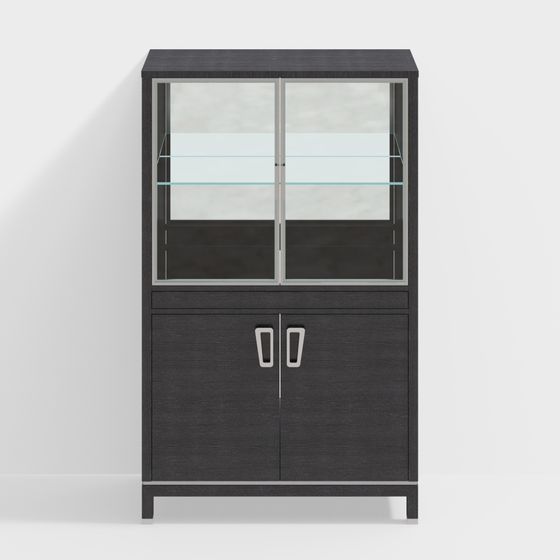 Stylish Urban Display Cabinet 3D model for Creative Projects