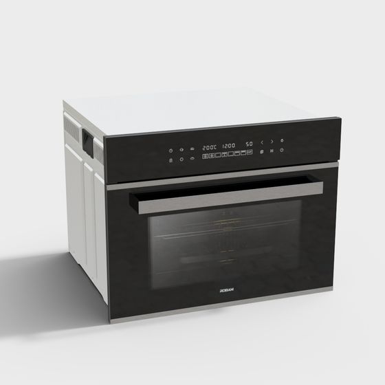 Sleek Built-in Oven 3D model for Modern Kitchens