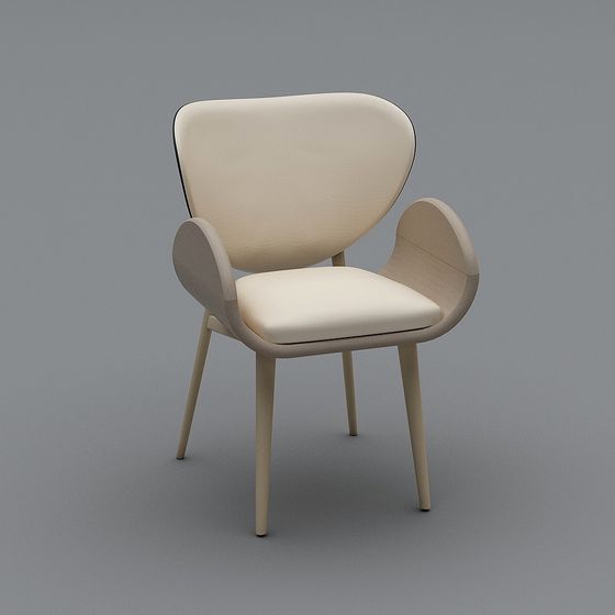 Sleek Low-Poly Sofa Chair 3D model