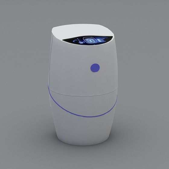 Futuristic Smart Air Purifier 3D model for Modern Spaces
