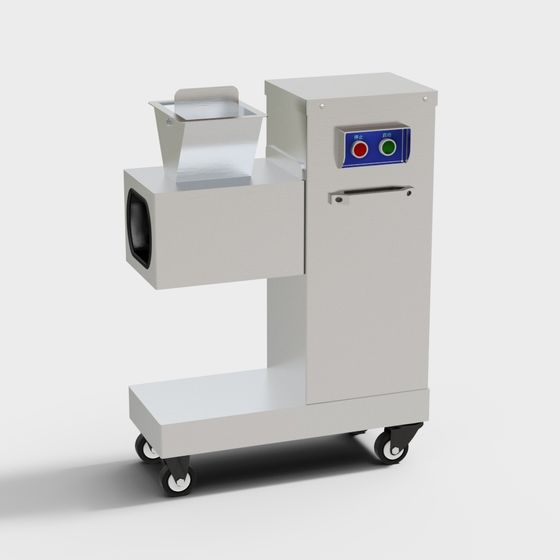 Industrial Aesthetic Meat Slicer 3D Model