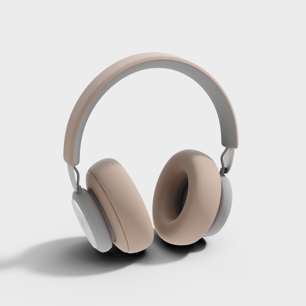 Modern Minimalist 3D Headphone Model