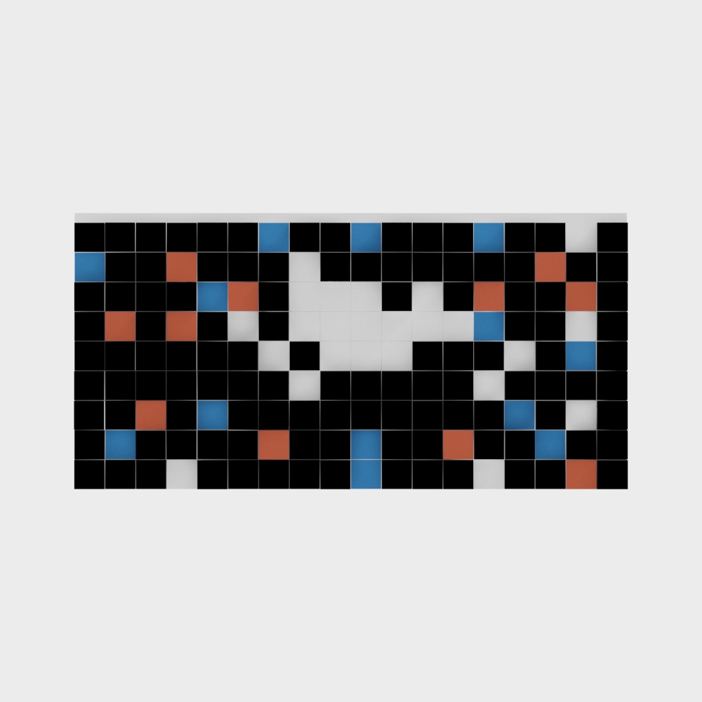 Pixel Art Block 3D model