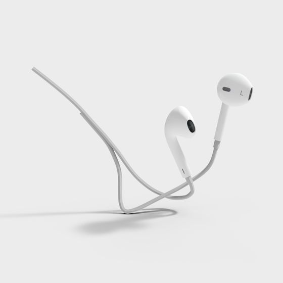 Stylish Minimalist Headphone 3D model for Creative Use