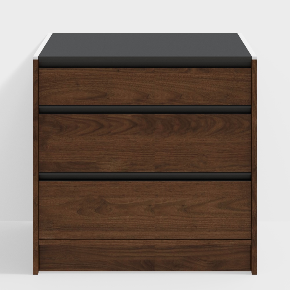 Happy Sideboard Base Cabinet - 900 Models (Chest of Drawers) - Black Walnut