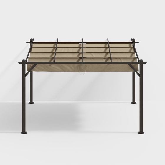 Minimalist Terrace Pavilion 3D model