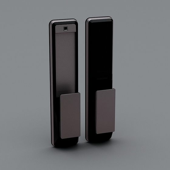 Sleek Smart Lock 3D model with Minimalist Design