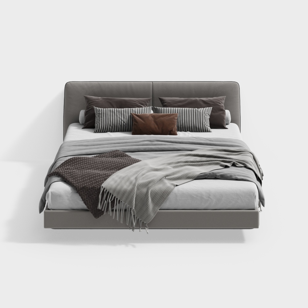 Masasanty/Masa Shengdi-Modern And High-End Double Bed [Aurora/Aurora]