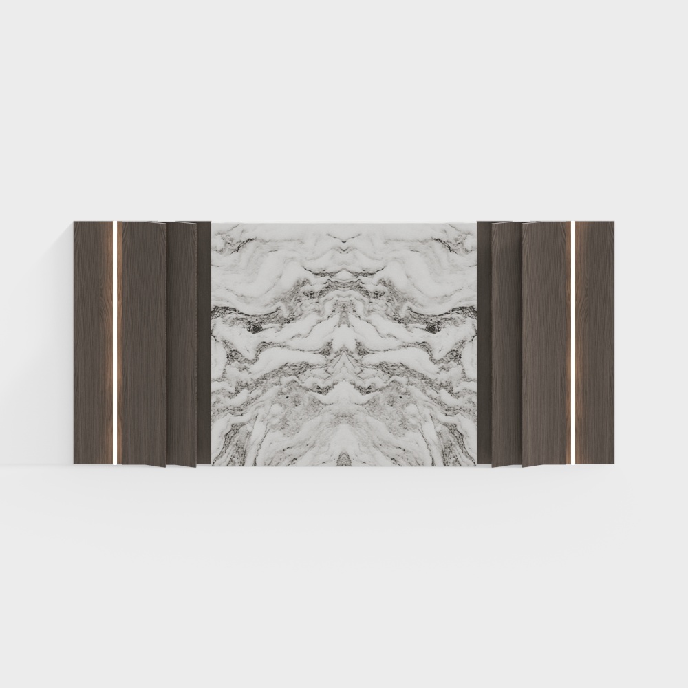 Light luxury front desk background wall