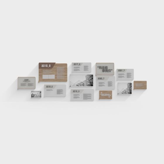 Memory Wall Low-Polygon 3D model for Modern Projects