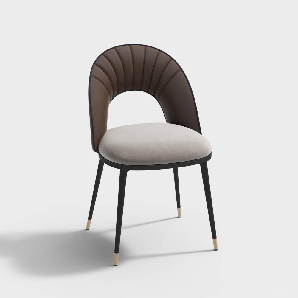 Masasanty/Masa Shengdi-Modern Light Luxury Dining Chair [Aurora/Aurora]