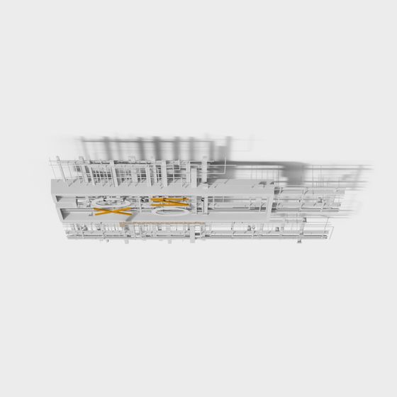 Futuristic City Center 3D model