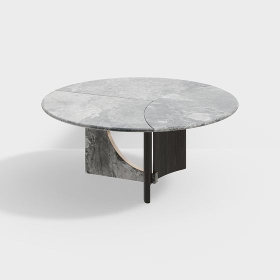 Geometric Low-Polygon Round Table 3D model