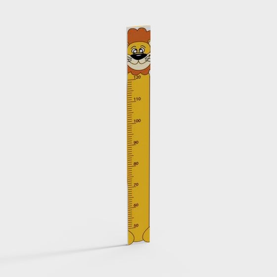 Lion Ruler 3D model for Creative Projects