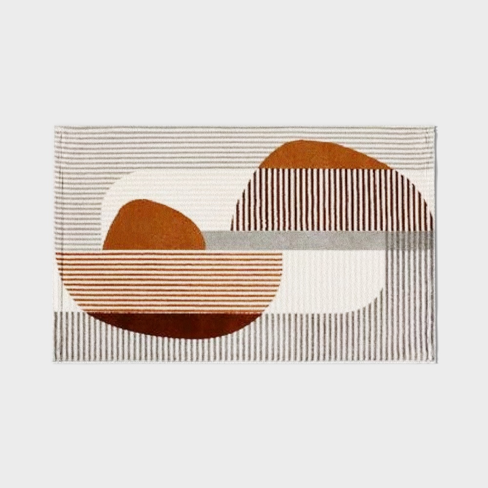 Modern Minimalist Rug 3D Model – Geometric Fabric Design