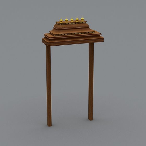 Royal Altar Low-Poly 3D model