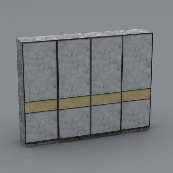 Elegant Marble Cabinet 3D model