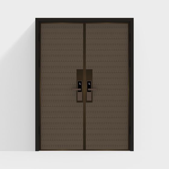 Sleek Modern 3D Model Door
