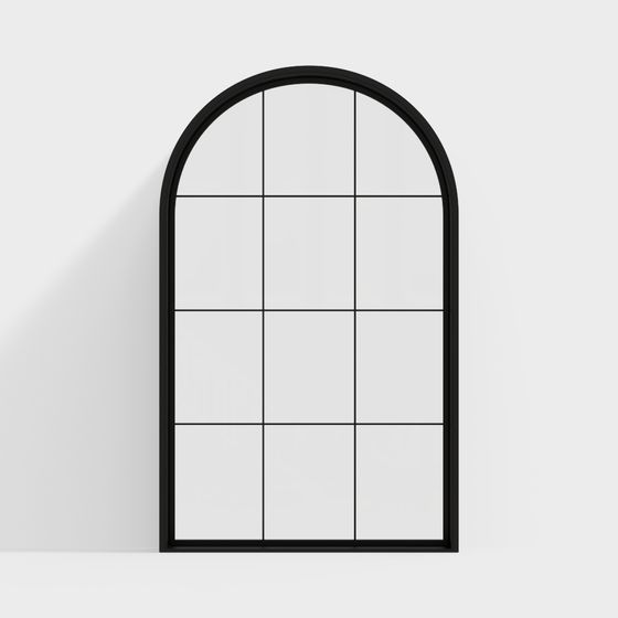 Elegant Arch Window 3D model for Modern Designs