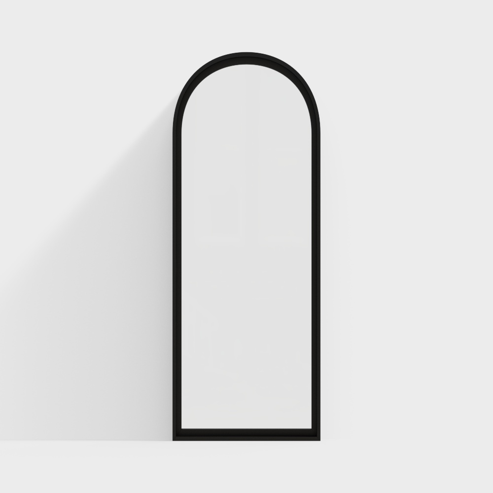 Modern floor-to-ceiling curved windows