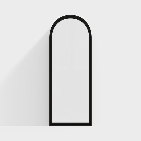 Unique Arched Mirror 3D model for Modern Interiors