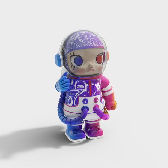 Futuristic Space Explorer 3D model