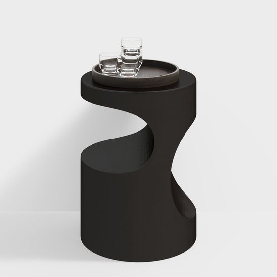 Spiral Side Table 3D model