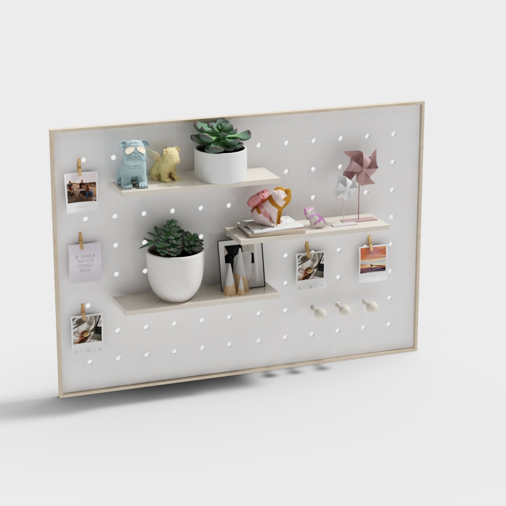 Nordic hole board wall decoration