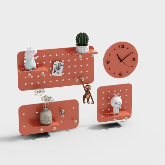 Vibrant 3D Wall Décor Set for Modern Interiors