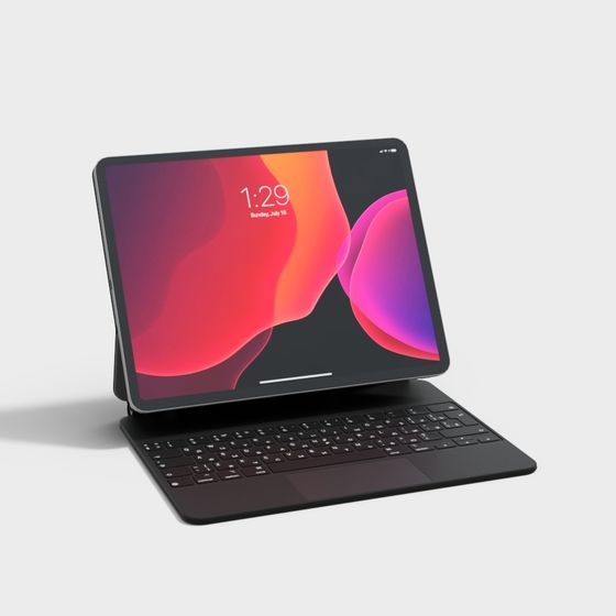 Sleek Tech Tablet 3D Model