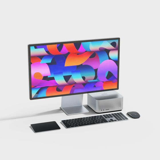 Modern Tech Desk 3D model